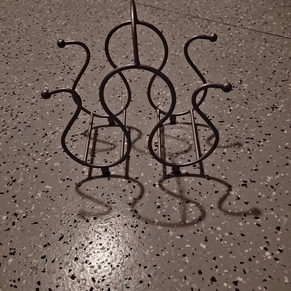 Silver wine rack